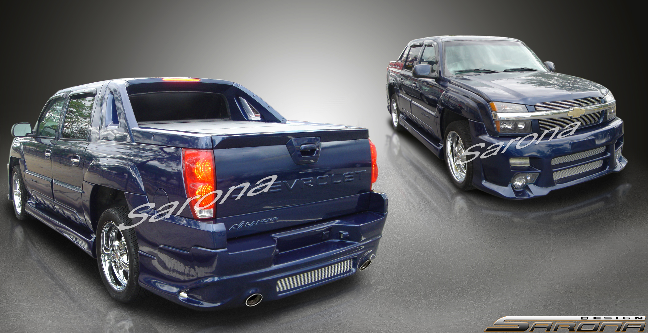 Custom Chevy Avalanche  Truck Body Kit (2002 - 2006) - $1650.00 (Manufacturer Sarona, Part #CH-011-KT)